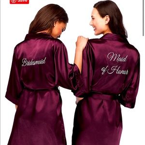 Bride/Bridesmaid/MOH robes